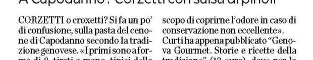 Sul Secolo XIX la genovesità gourmet